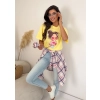T-shirt damski oversize girl aesthetic latte vibe bawełna premium