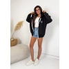 Bluza damska MOJO z kapturem na zamek oversize