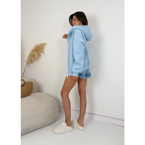 Bluza damska MOJO z kapturem na zamek oversize